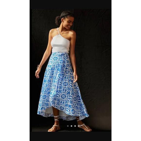NWT Anthropologie Hutch Printed Wrap Maxi Skirt - XS - Picture 1 of 4